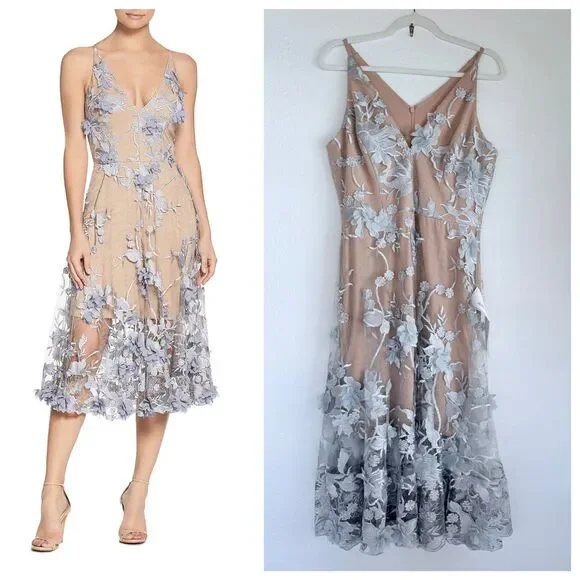 Dress The Population Audrey Dress - Blue - L